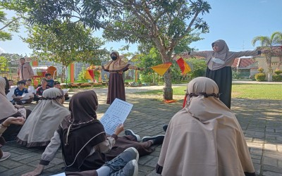 Antusiasme Murid  berlatih dalam rangka persiapan Jambore Wilayah Pandu Hidayatullah Jateng & DIY.